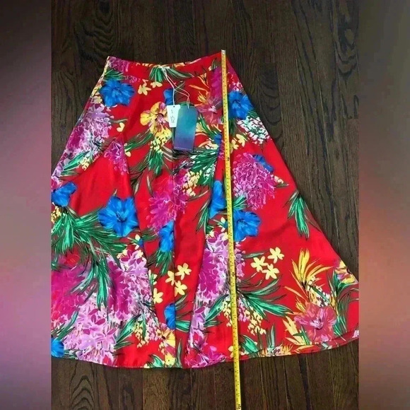 Show Me Your Mumu Women's M Tea Party Midi Skirt in Tropical Tango - NWT!! - Picture 8 of 11